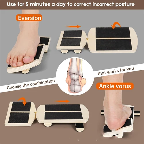 Imagen 2 del producto Tabla de equilibrio de madera, ensanchador de tobillo inclinado para Ballet, pierna individual, entrenamiento de proporción, gimnasio en casa antideslizante