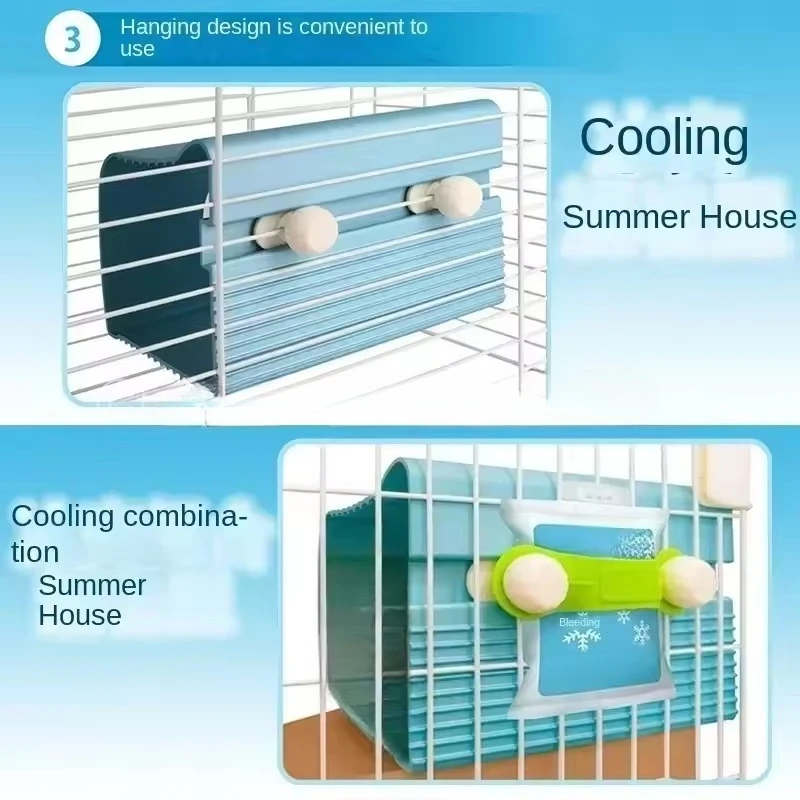 aluminum alloy cooling nest for small animals, guinea pig & chinchilla summer ice house, totoro pet cooling bed