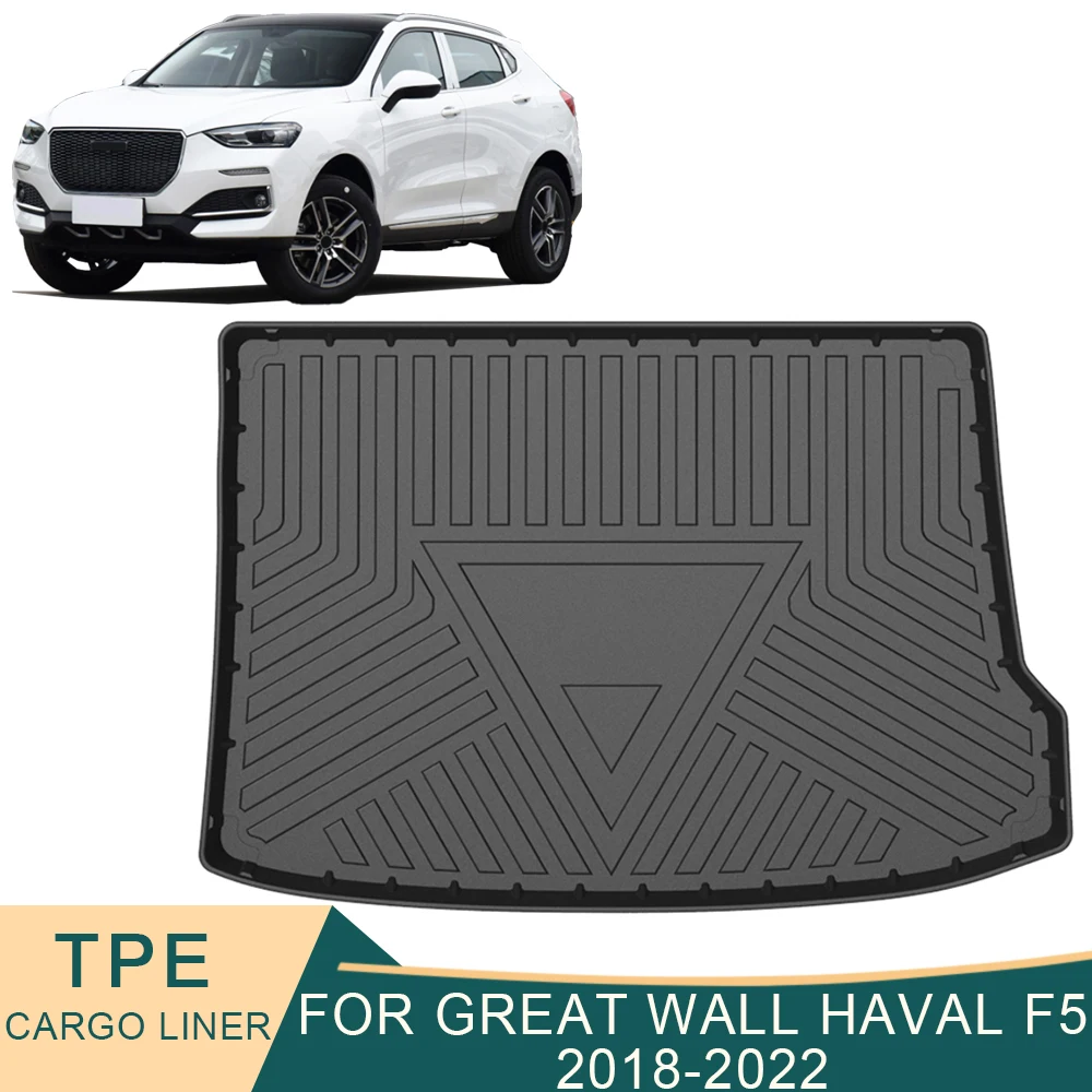 

For Great Wall Haval F5 2018-2022 Auto Car Cargo Liner All-Weather TPE Non-slip Trunk Mats Boot Tray Carpet Interior Accessories