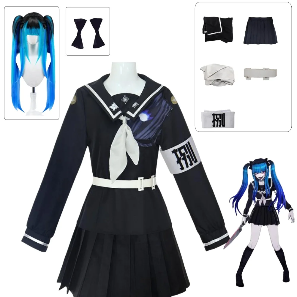 

Нарядное платье Sizuhara Hiruko, платье для косплея, женская одежда, униформа, парик, игра Hundred Line, костюм для взрослых и женщин, ролевая игра, вечерние наряды