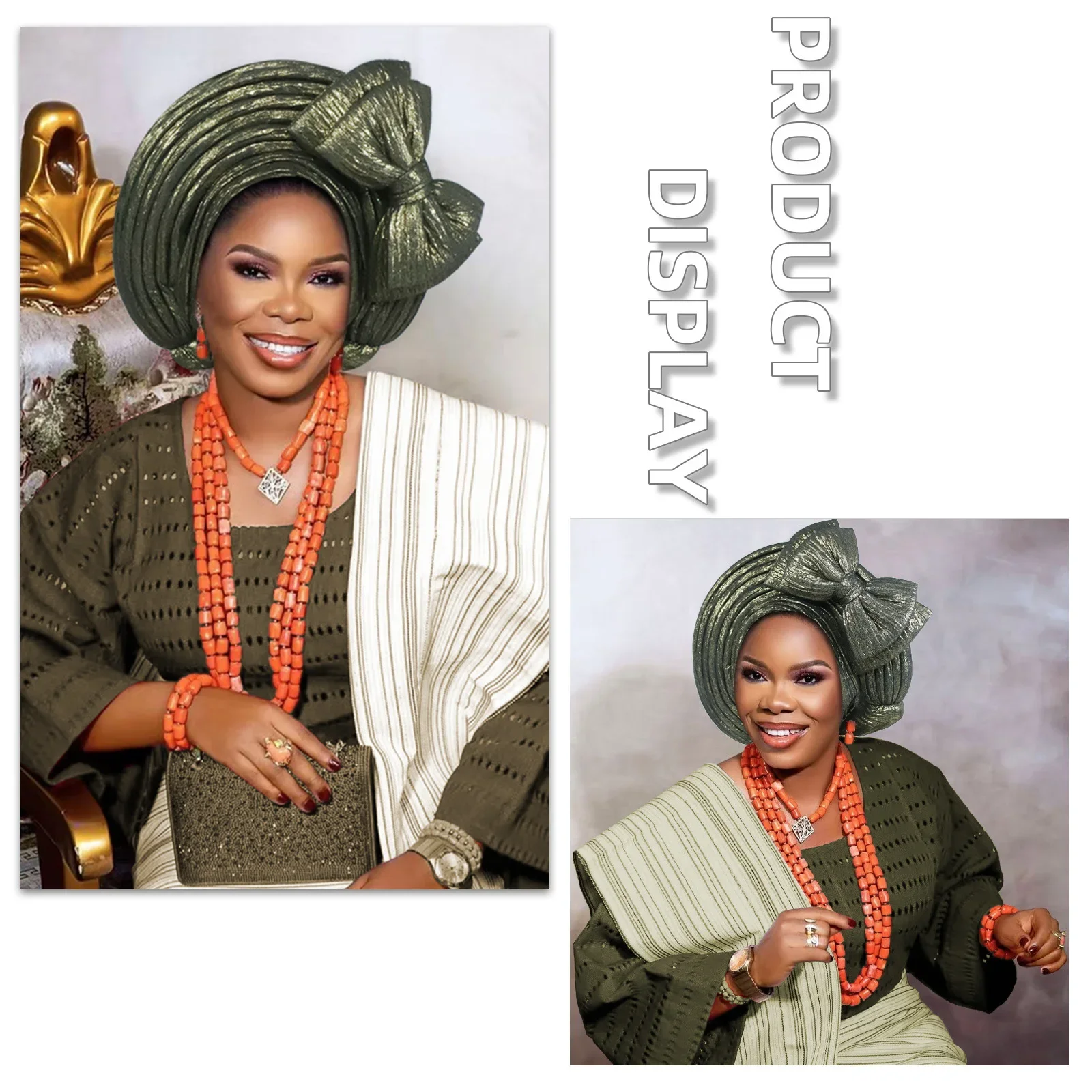 Female Head Wraps 2025 Headtie African Autogele Women's Turban Cap Nigeria Wedding Auto Geles Party Headpiece African Headtie