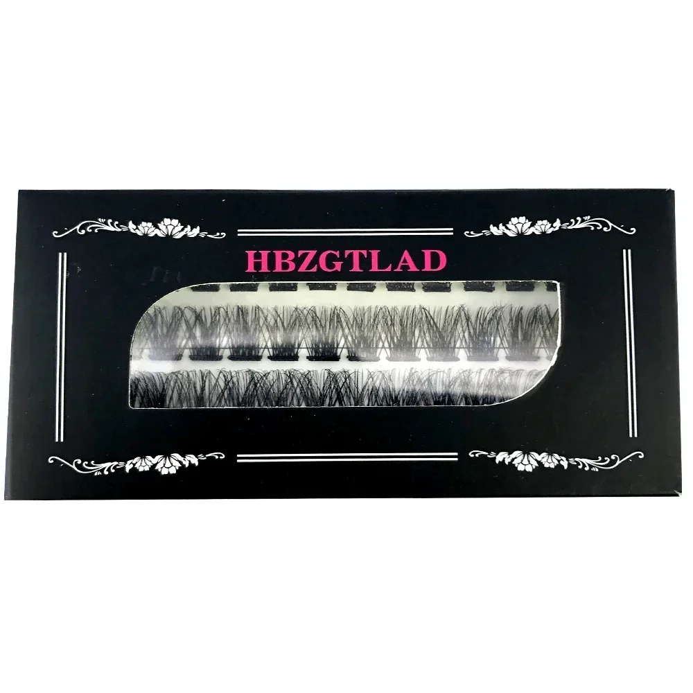 HBZGTLAD Self Adhesive Eyelashes Clusters Press on Lashes No Glue Needed Soft Lash Clusters DIY Glue-free Self-adhesive Eyelash