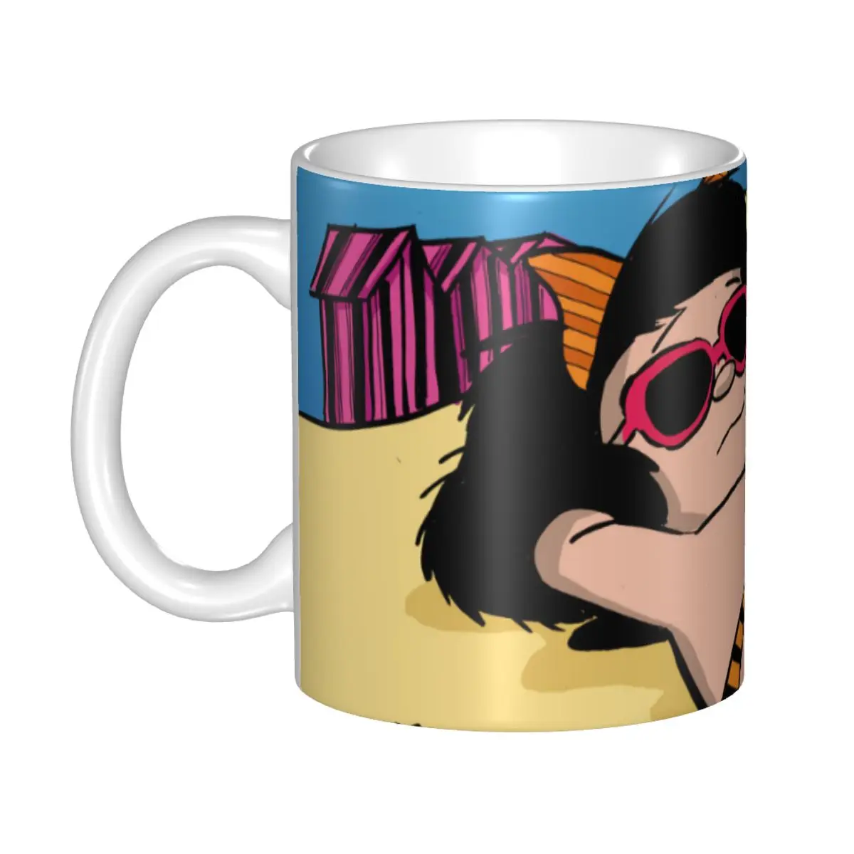 DIY Cartoon Mafalda Ceramic Mugs Customized Argentine Quino Comics Coffee Cup Creative Present