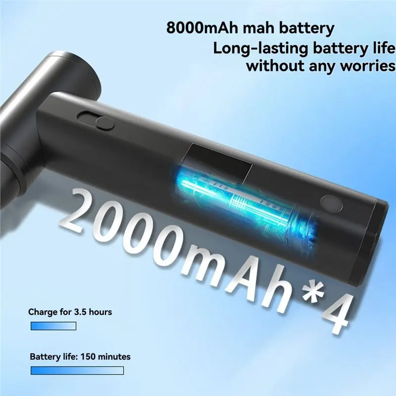 LED Display Brushless Jet Fan Mini Turbo Fan Electric Air Duster Dust Removal Jet Dry Blower-AA25