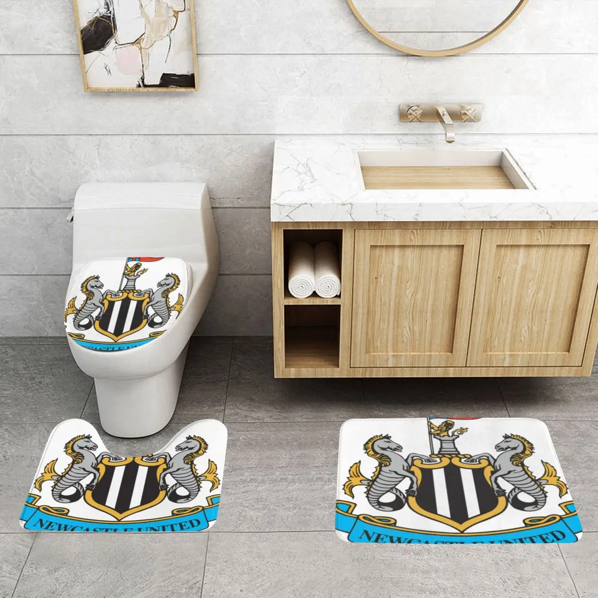 Newcastle United Football Blouses And Toilet mats Bathroom mats Rug Carpet Mat Bath Mat