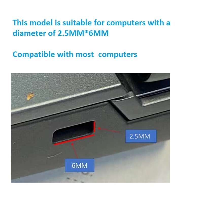 Blokada komputera do laptopa nadaje się do otwór zamka Nano 6Mm x 2.5Mm dla Laptop HP blokady zabezpieczenia klucza łatwy w użyciu