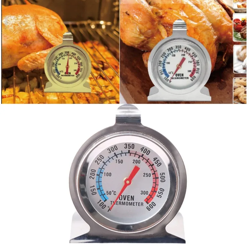 Stainless Steel Barbecue Thermometer for Home Cooking Oven Cookware Mini Thermometer 50~300℃/100℉~600℉