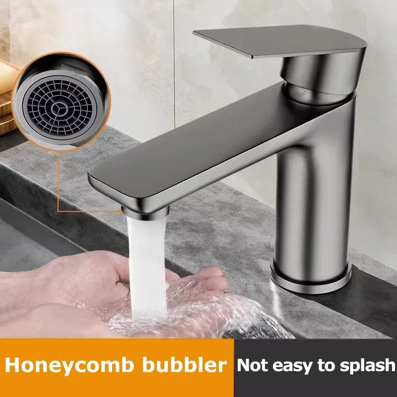 

Stainless steel 304 faucet washbasin hot and cold water faucet household toilet sink faucet bathroom accessories