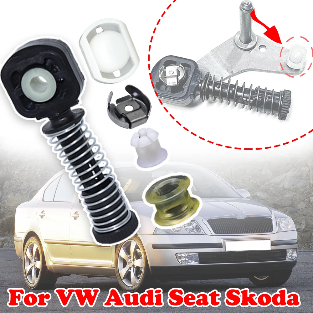 Gear Selector Lever Mechanism Sliding Shoe Bushing Shift Rod Linkage Clip Manual Transmission Rivet For Audi A3 Seat Altea Leon