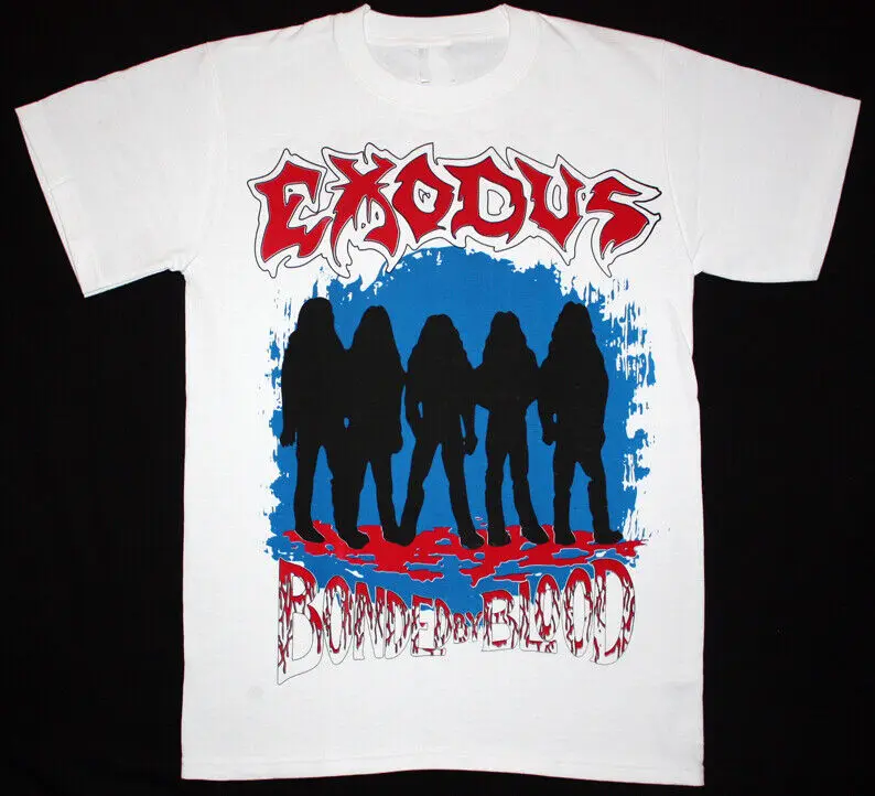 EXODUS BONDED BY BLOOD 85 THRASH BAND White All Size T-Shirt AC676