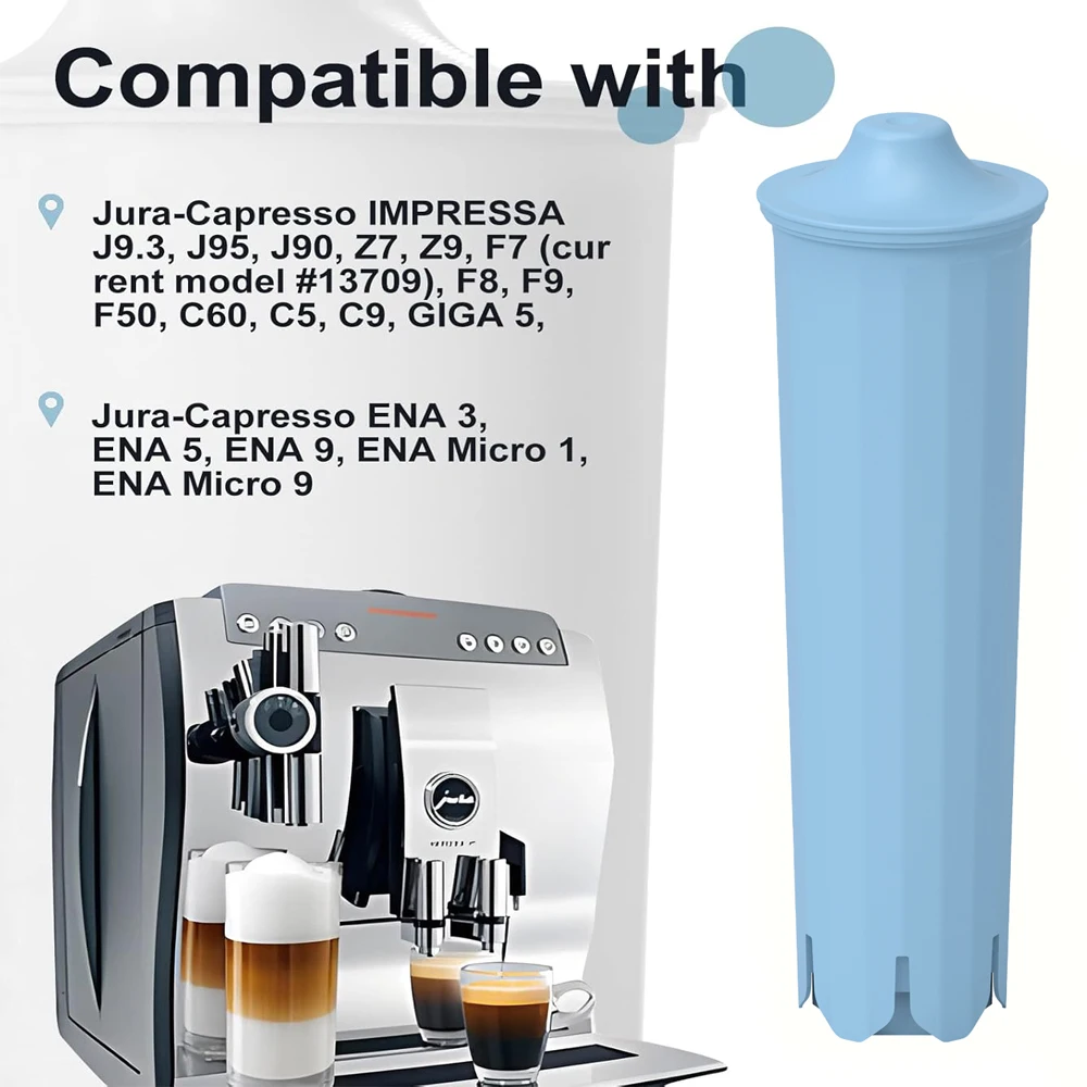 1/2/4pcs Coffee Machine Water Filter Replacement, Compatible With Jura Blue 67007, 71311, 71312 image 5