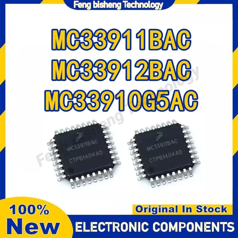 5PCS MC33911BAC MC33912BAC MC33910G5AC QFP IC Chip op voorraad