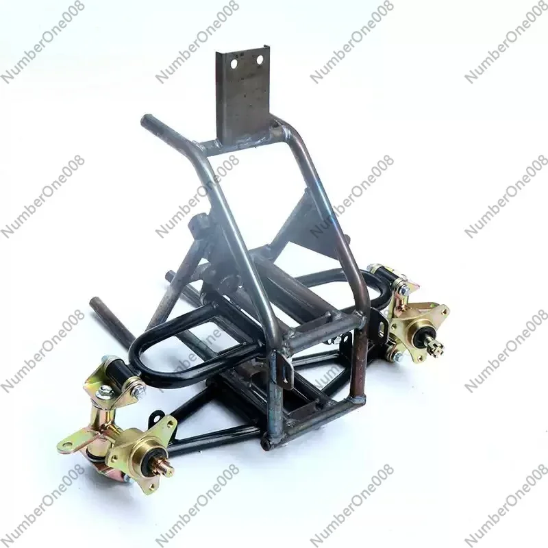Modified Small Inverted Three Wheel Kart Front Frame Disc Brake Suspension for DIY Four Wheel Motorcycle Go Kart