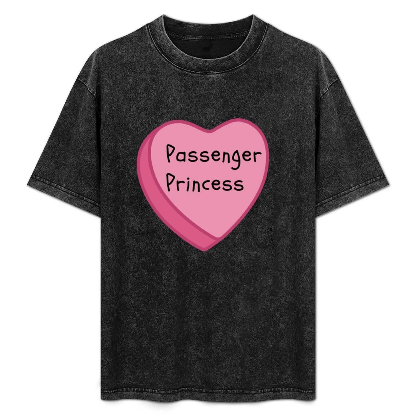 Passenger Princess Candy Conversation Heart Pink T-Shirt baggy shirts anime Aesthetic clothing anime figures men t shirt