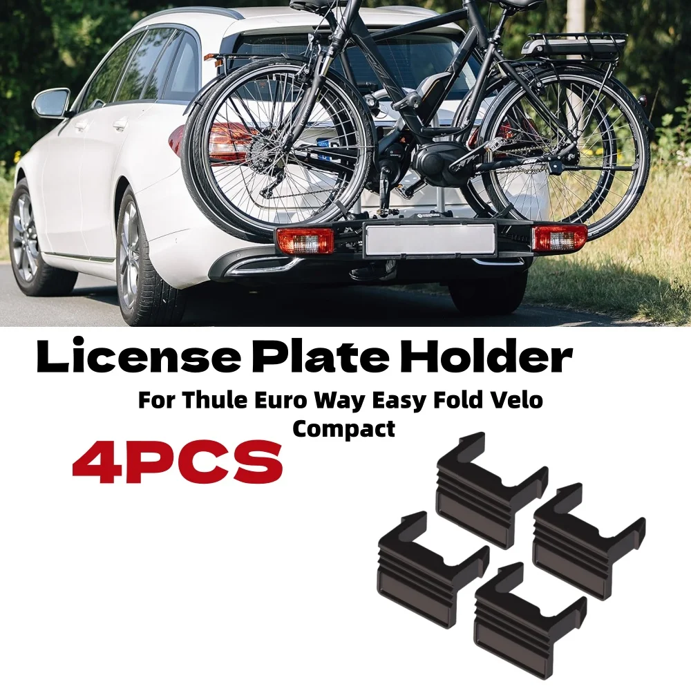 4PCS License Plate Holder Clip Repalcement Car Exterior License Plate Accessories for Thule Euro Way Easy Fold Velo Compact