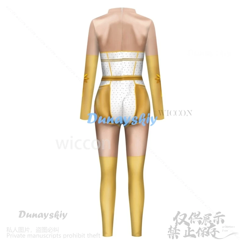 Anime Movie Cos Star Hero Light Cosplay Costume Roleplay Jumpsuit Sexy Girls Women Zentai Party Christmas Bodysuit Halloween Cos