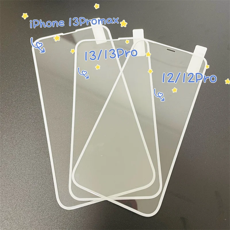 

Carbon Fiber Screen Protector For iPhone15, Tempered Glass Film, 9H, White, Black, 14/15Plus, 13, 12, 11, XS, XR, 11Pro Max