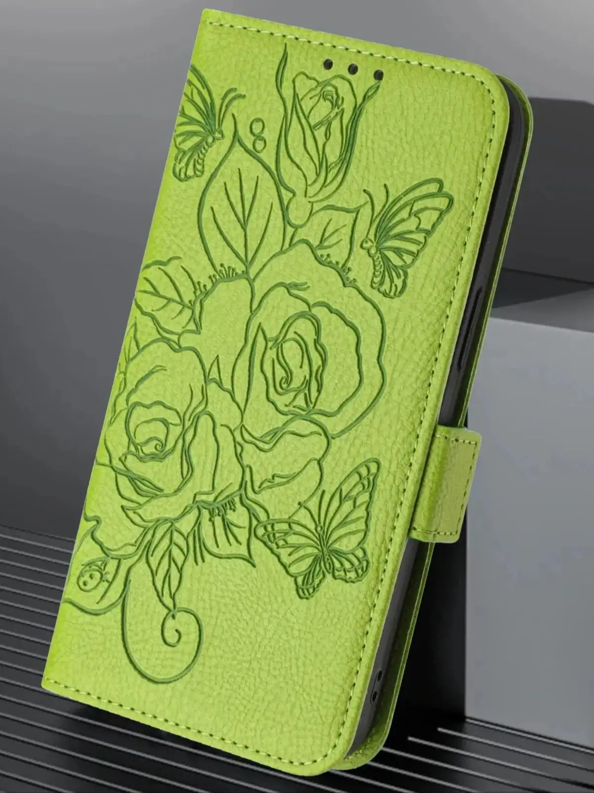 Étui portefeuille de téléphone en cuir à fleurs 3D, livre pour Samsung Galaxy A06 A16 A26 A36 A56 A05s A15 A25 A35 A55 A04s A14 A24 A34 A54