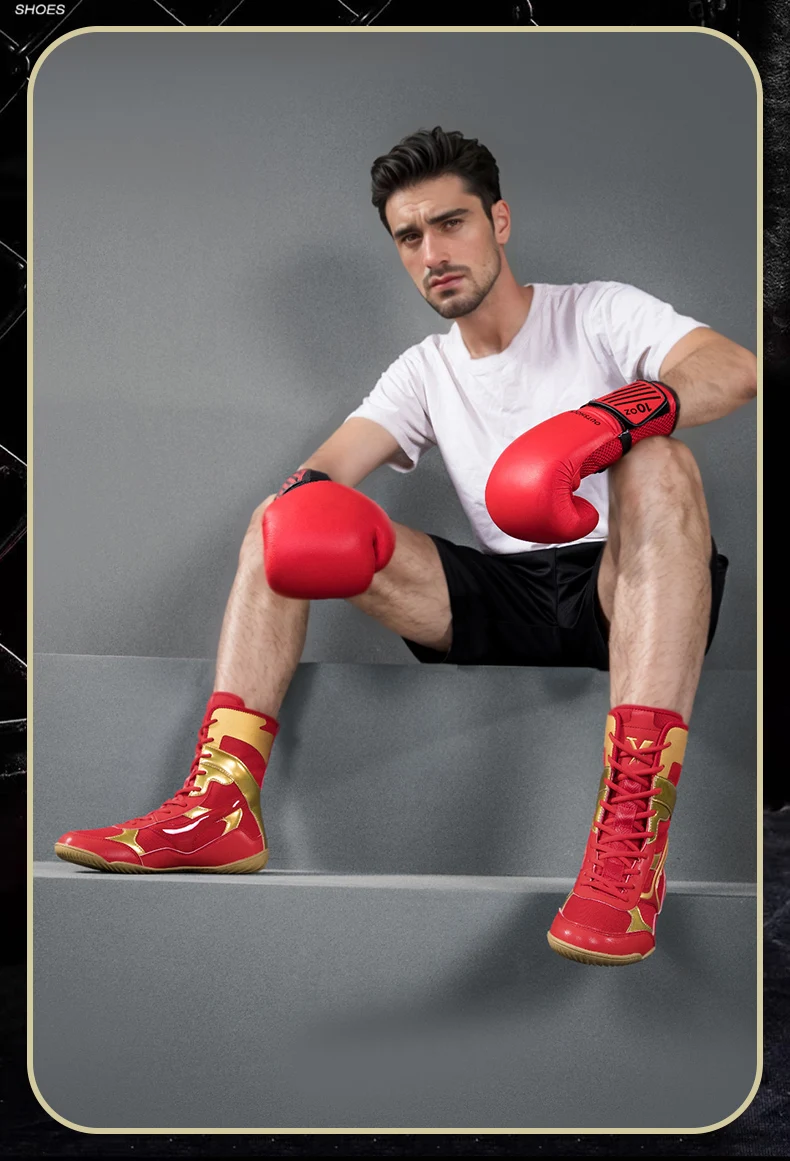 Classic Brand Unisex Designer Boxing Shoes Fitness Equipment Training Shoes Couple Wearable Fighting Shoes