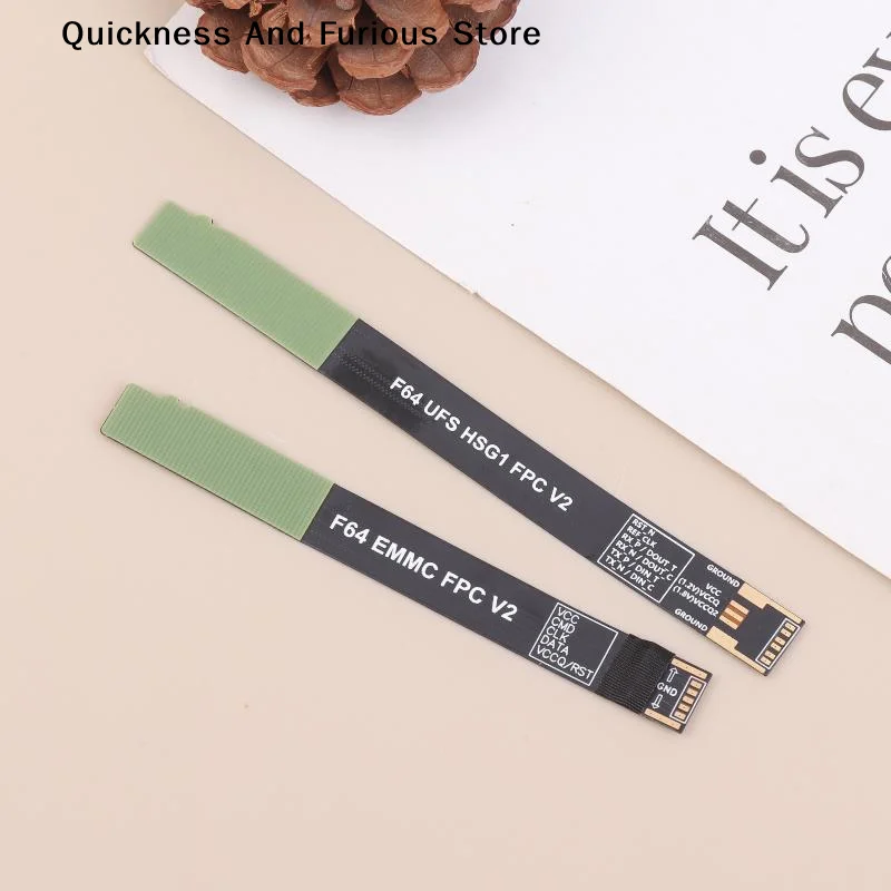 【TO】2pcs/set New High Quality F64 UFS HSG1 FPC V2 F64 EMMC FPC V2 2in1 FELEX Cable Set For F64 Boxr F64 Box