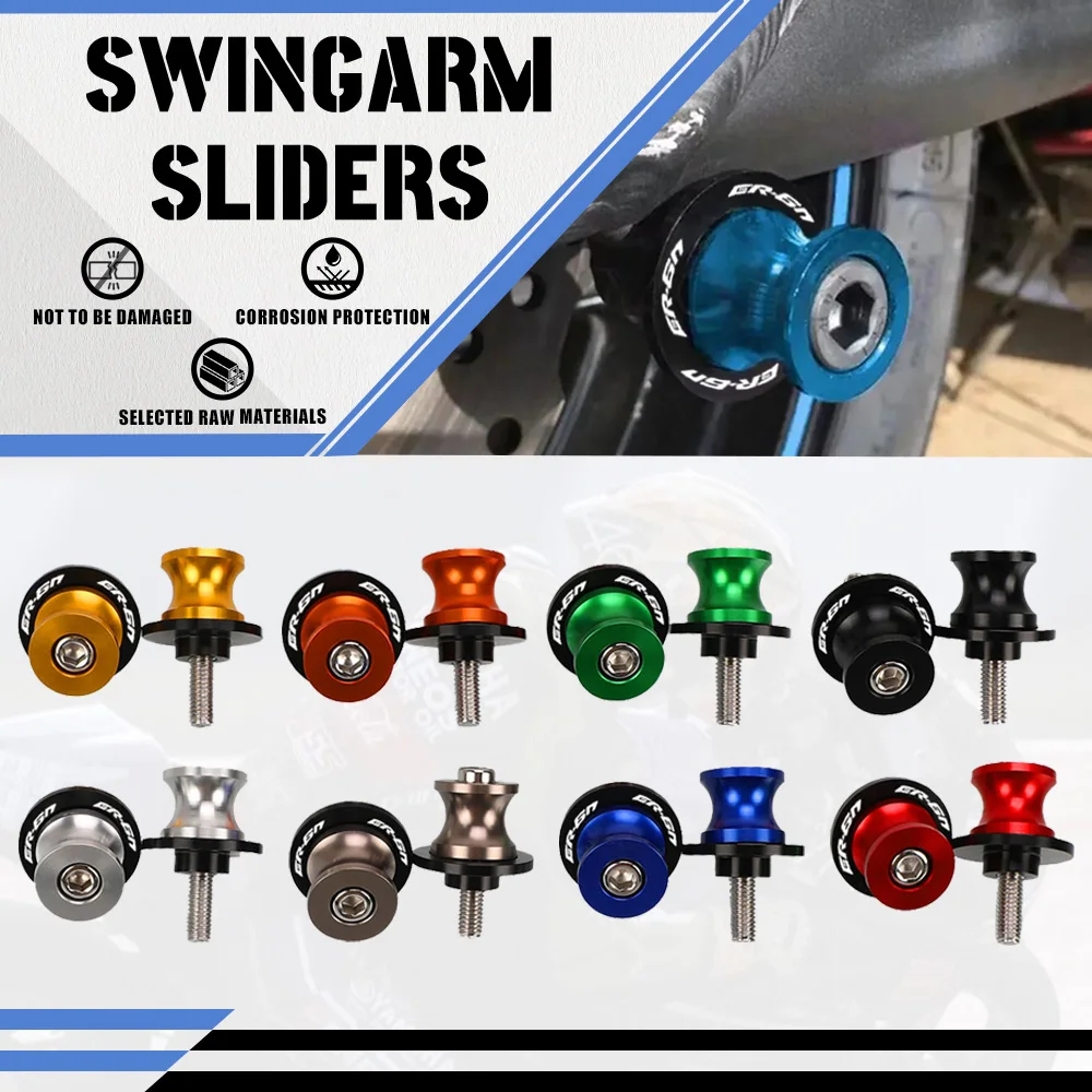 

Motorcycle Accessories For KAWASAKI ER6N ER-6N 2005 2006 2007 2008 NINJA 650R 10mm Swingarm Sliders Spools Screw Motorbike Parts