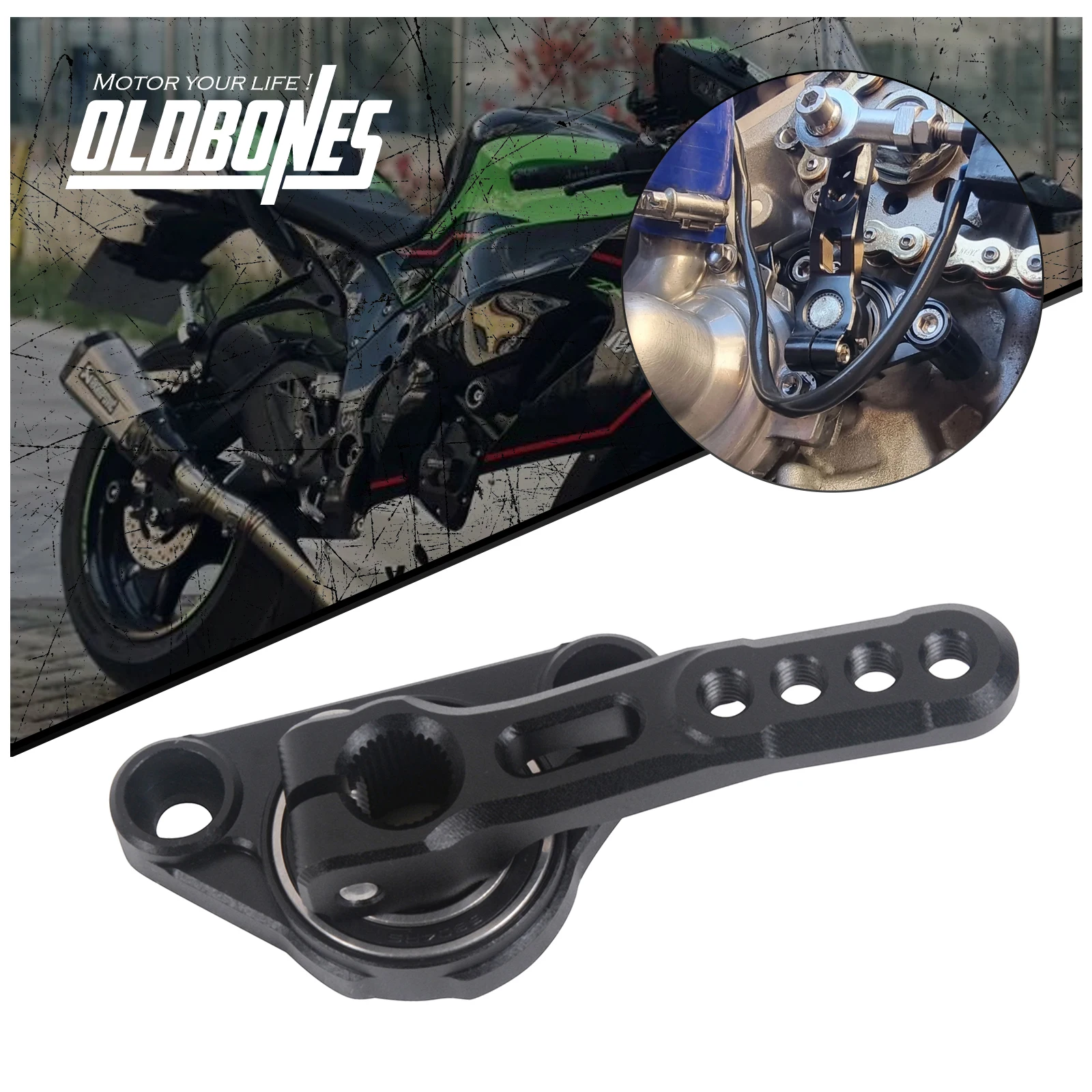 

Oldbones Motorcycle Accessories Gear Shift Support Black For KAWASAKI NINJA ZX-10R 2021+ ZX10RR 2019+