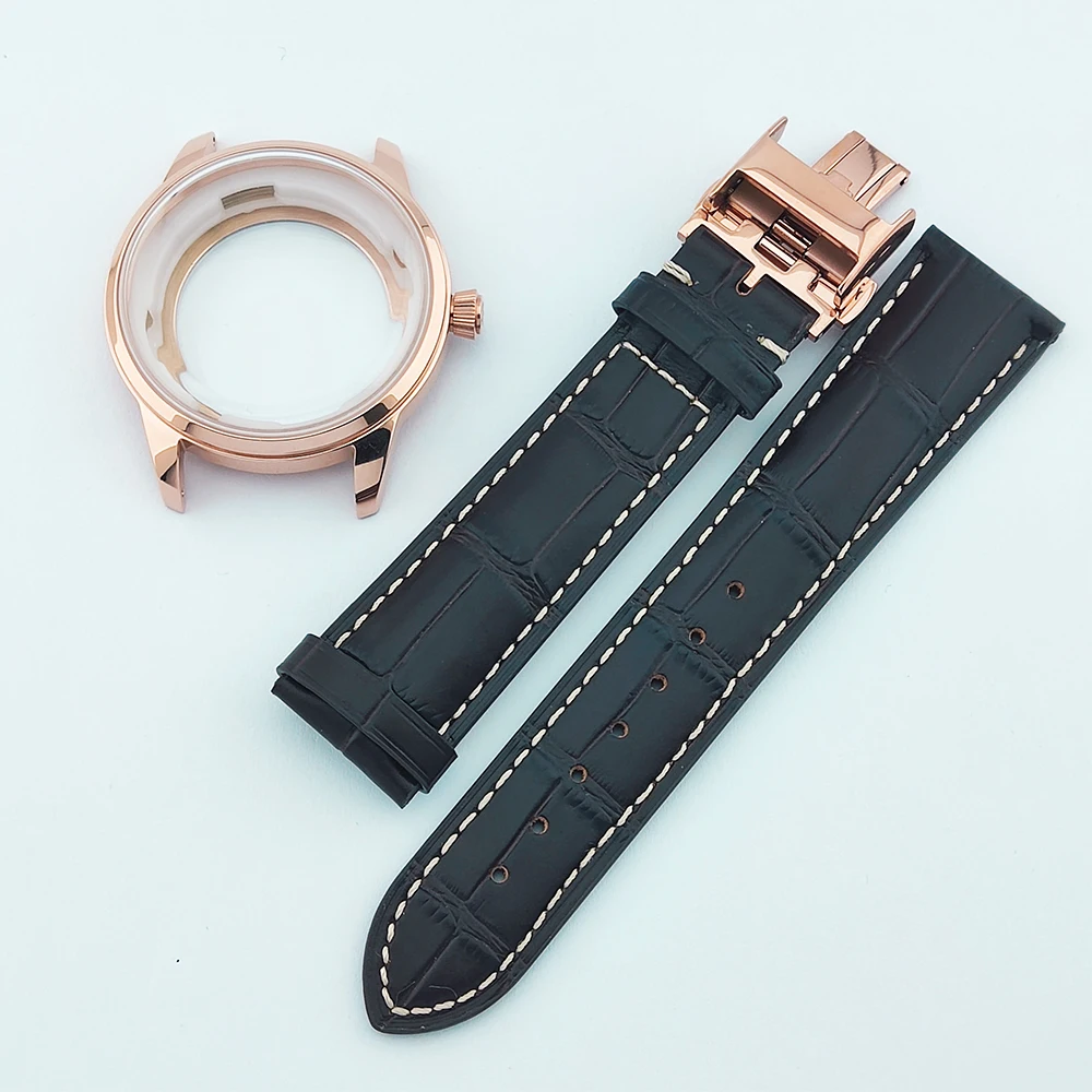 40mm Watch Cocktail Case NH35 Case Mineral Glass Fit 35mm Dial Bubble Mirror Case for NH35/NH36 Movement