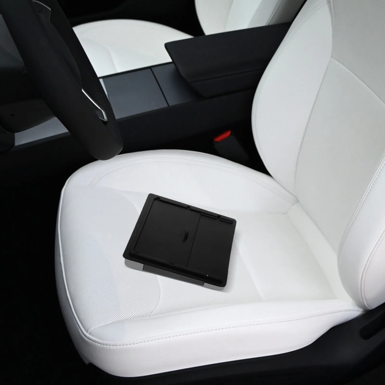 

Vehicle Center Console Storage Box Hidden Organizer for Car Made of Durable ABS Material Easy to Install and Clean