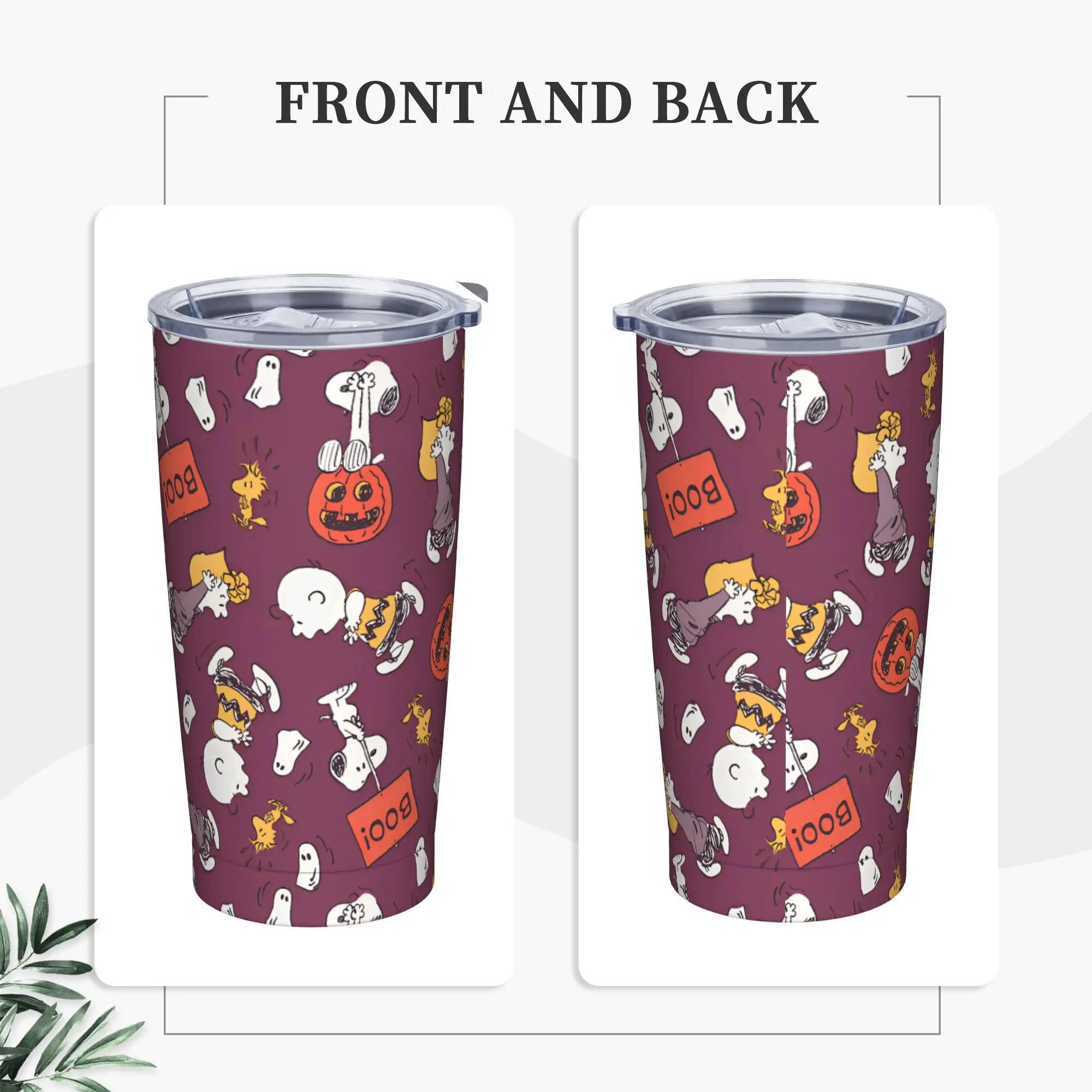 

Snoppys Boo Cartoon (1) Пляжные термочашки из нержавеющей стали с соломинкой и крышкой Большие кружки Чашка Горячие напитки Бутылка для воды