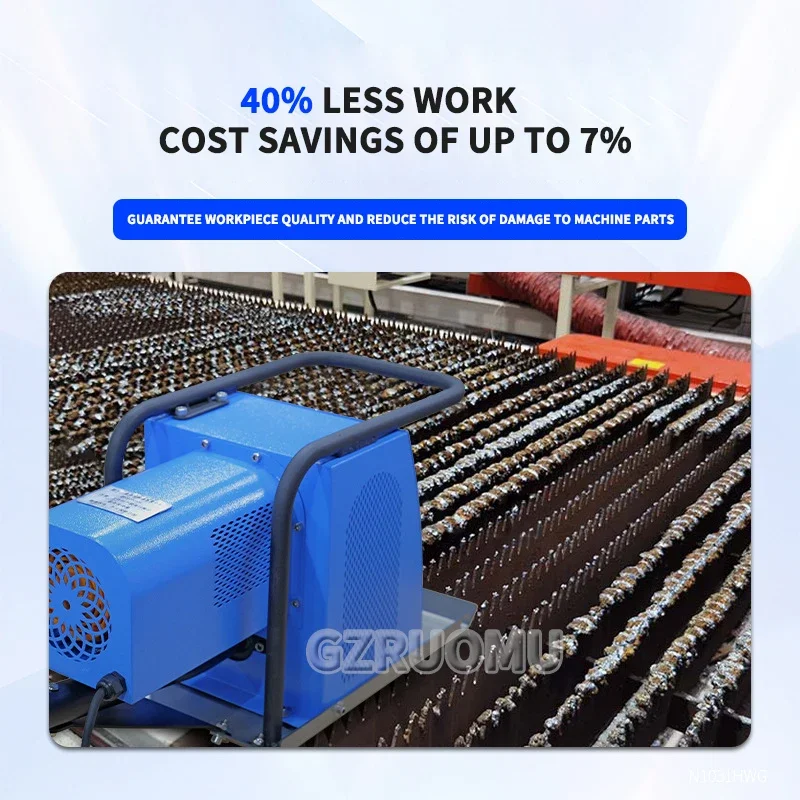 JZ-1000 Sword Grid Slag Removal Machine Laser Cutting Machine Rack Slag Remover Sword Grid Work Surface Slag Cleaning Equipment