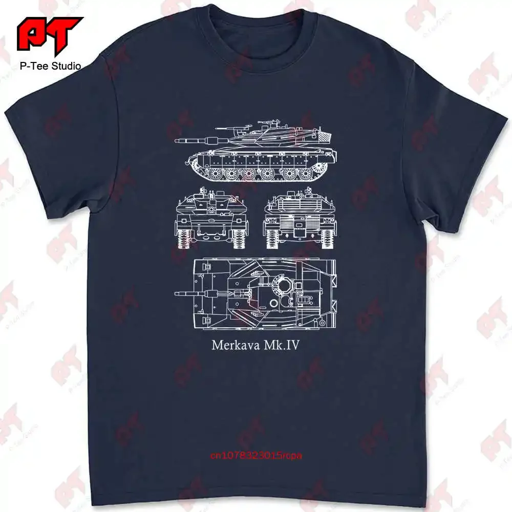 Battle Tank Merkava Mk Iv Military Israel Army World Of Tanks T-shirt 7MPJ