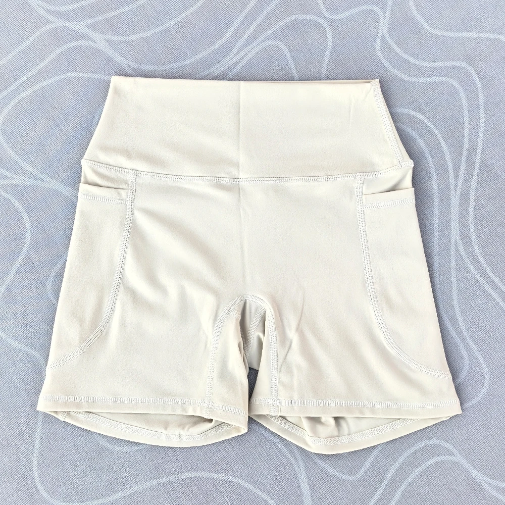Women High Waist Yoga Shorts Women Gym Push Ups Hip Lift Pants Pocket Breathable Fitness Running Cycling Sports Shorts Women image 6