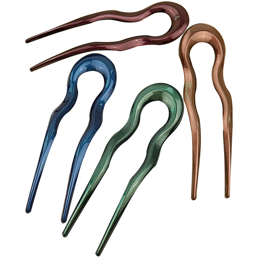 

4pcs Hairpin Headdress Accessories Retro Shape Forks High Quality Bun Holder Updo Vintage Hair Accessories Girls Hair Stick