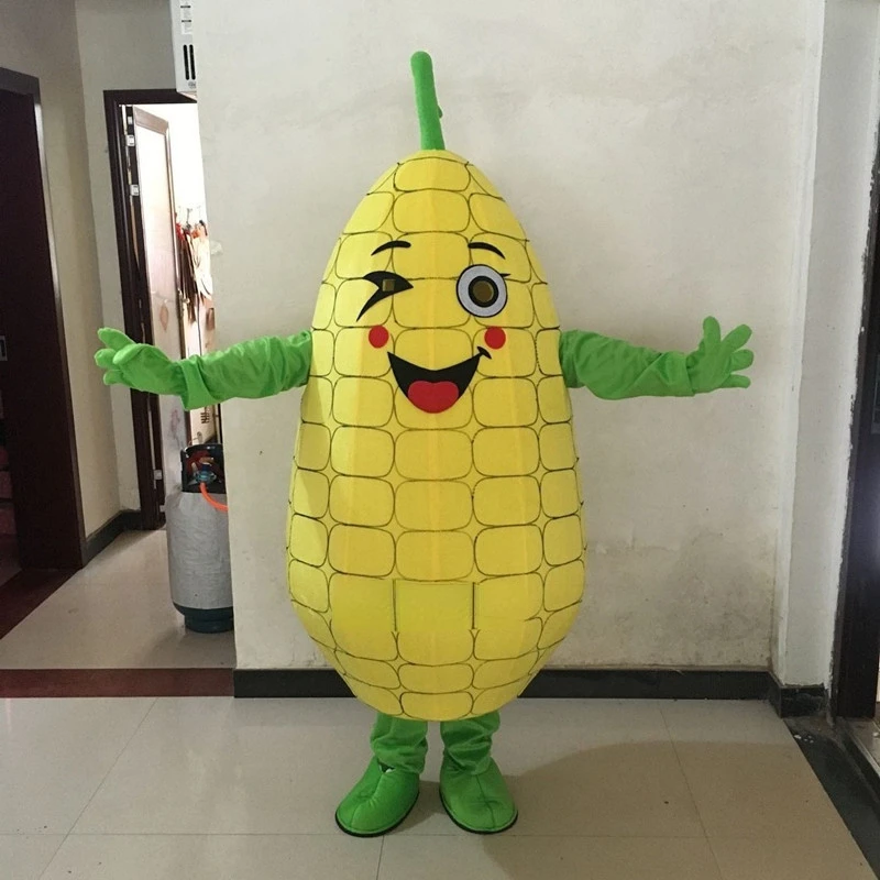 

Corn Cartoon Mascot Costume Cute Corn Model Prop Doll Fruit Custom Vegetable Doll