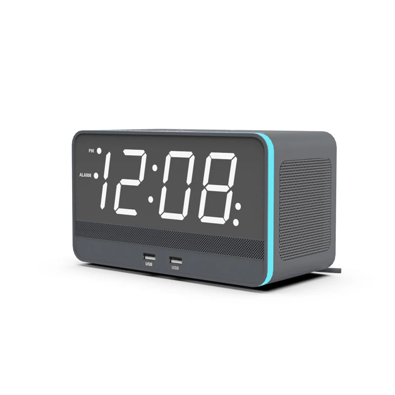 

LED Home Appliances Alarm Clock Desk Radio Wireless Charging Electronic Snooze Clock