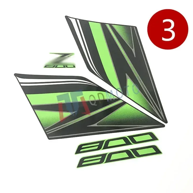 Motorcycle sticker suitable for Kawasaki Z800 2008-2013 green black waterproof High quality for 3M  for Kawasaki Z800 sticker