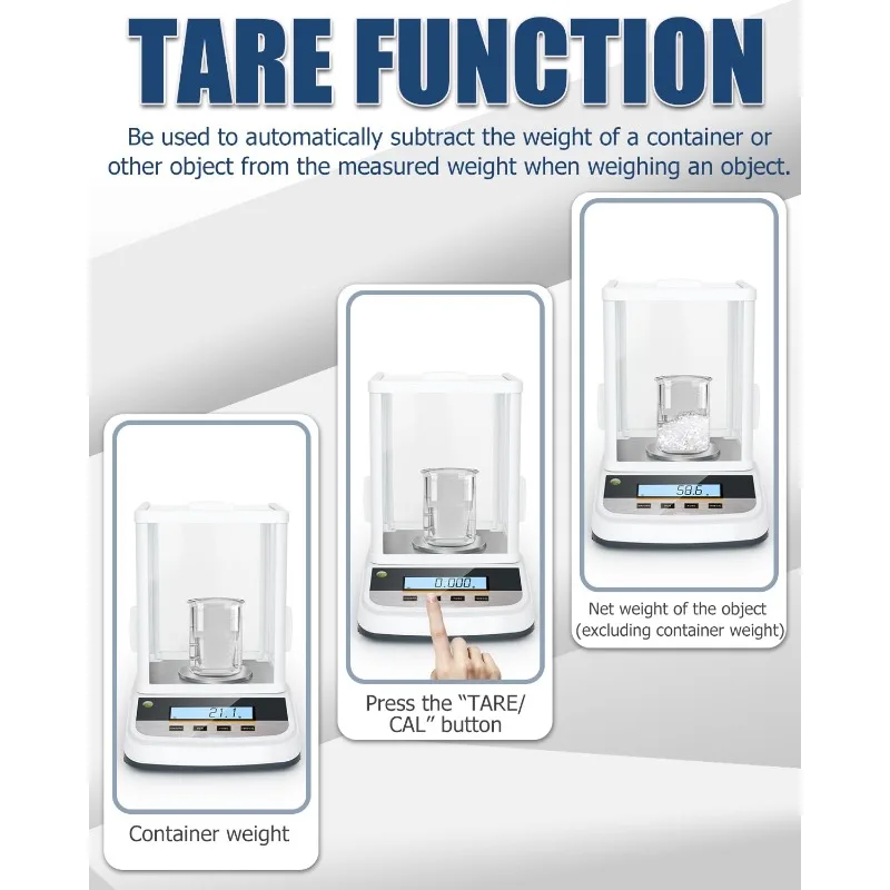 Precision Balance 0.001g Jewelry Scale Digital Scale Lab Precision Analytical Balance Weight Scale 100/200g/300/500g