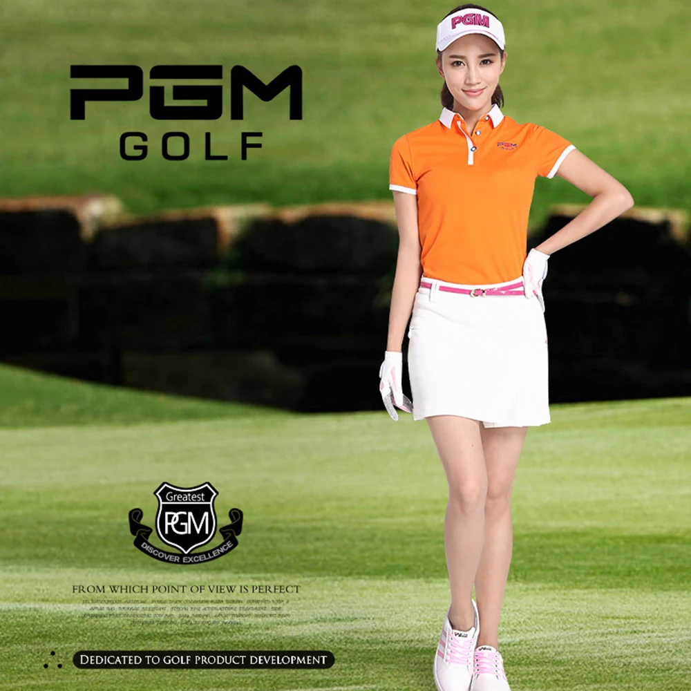 

PGM Golf Female Short Skirt Summer Breathable Leisure Sport Skirt Girl Wear Anti-exposure Pleated Skirt Lining Safety Pants