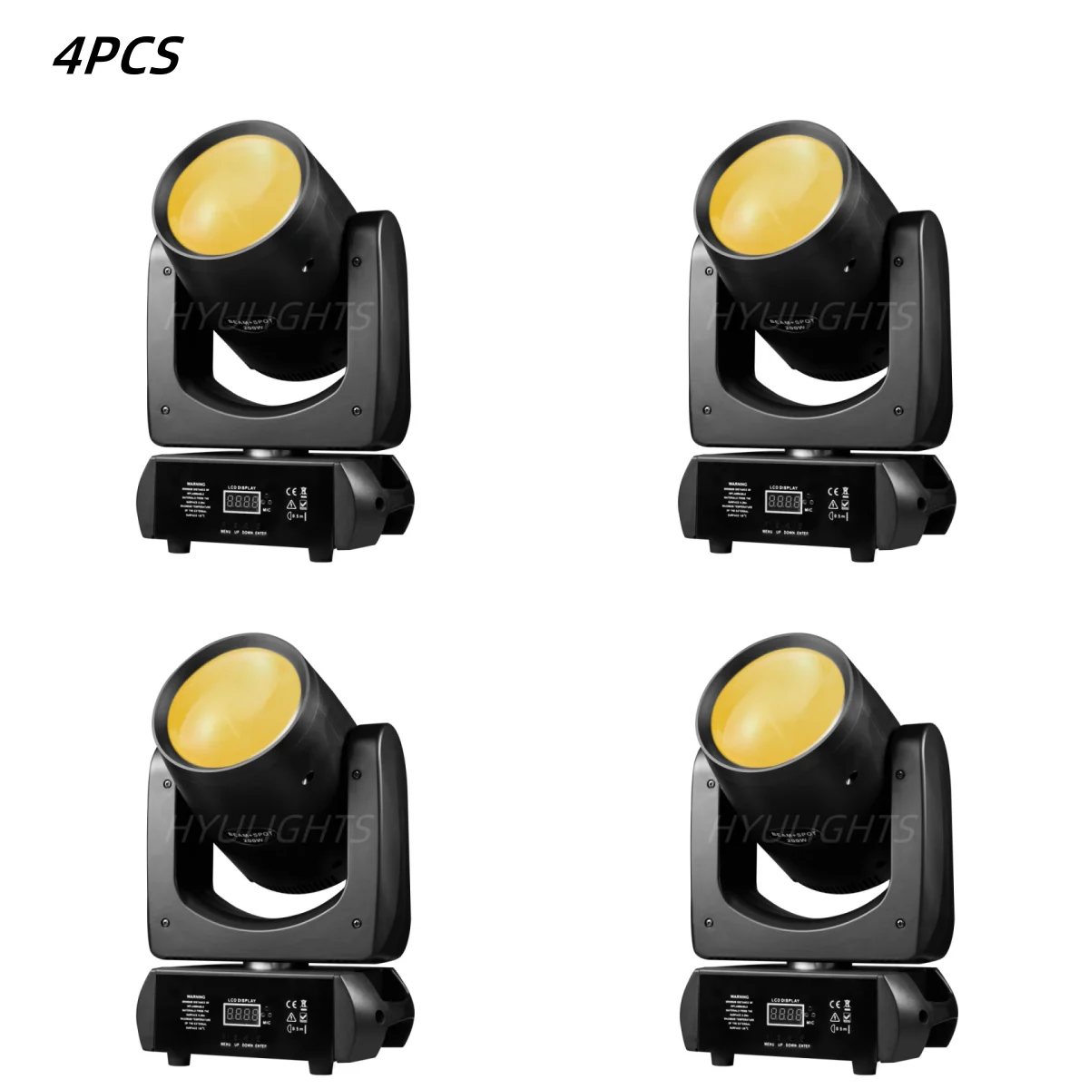 

4 PCS Mini LED 200W Moving Head Light Beam&Spot 24 Rotating Prisms 14 Gobos &11Color Wheel DJ Strobe Stage Lighting