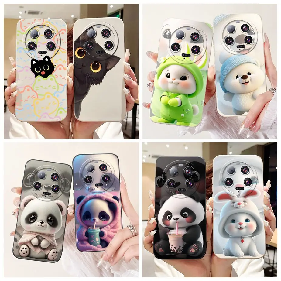 

For Xiaomi 13 Ultra Case Mi 14 Ultra Cute Cartoon Cover Shockproof Phone Case For Xiaomi 14 Ultra Mi 13Ultra 14Ultra Soft Fundas