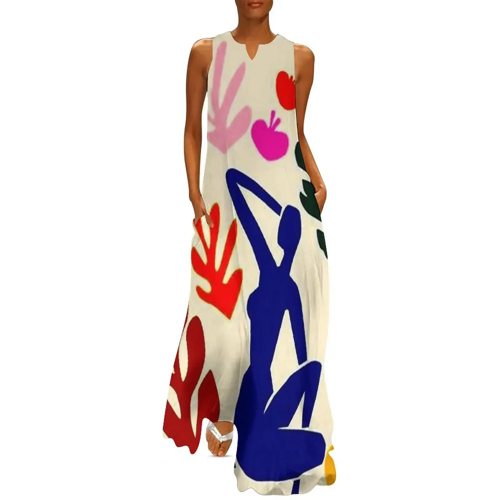 

grand palais vintage matisse the cut outs exhibit advertising minimalist Long Dress long dress women summer Dress