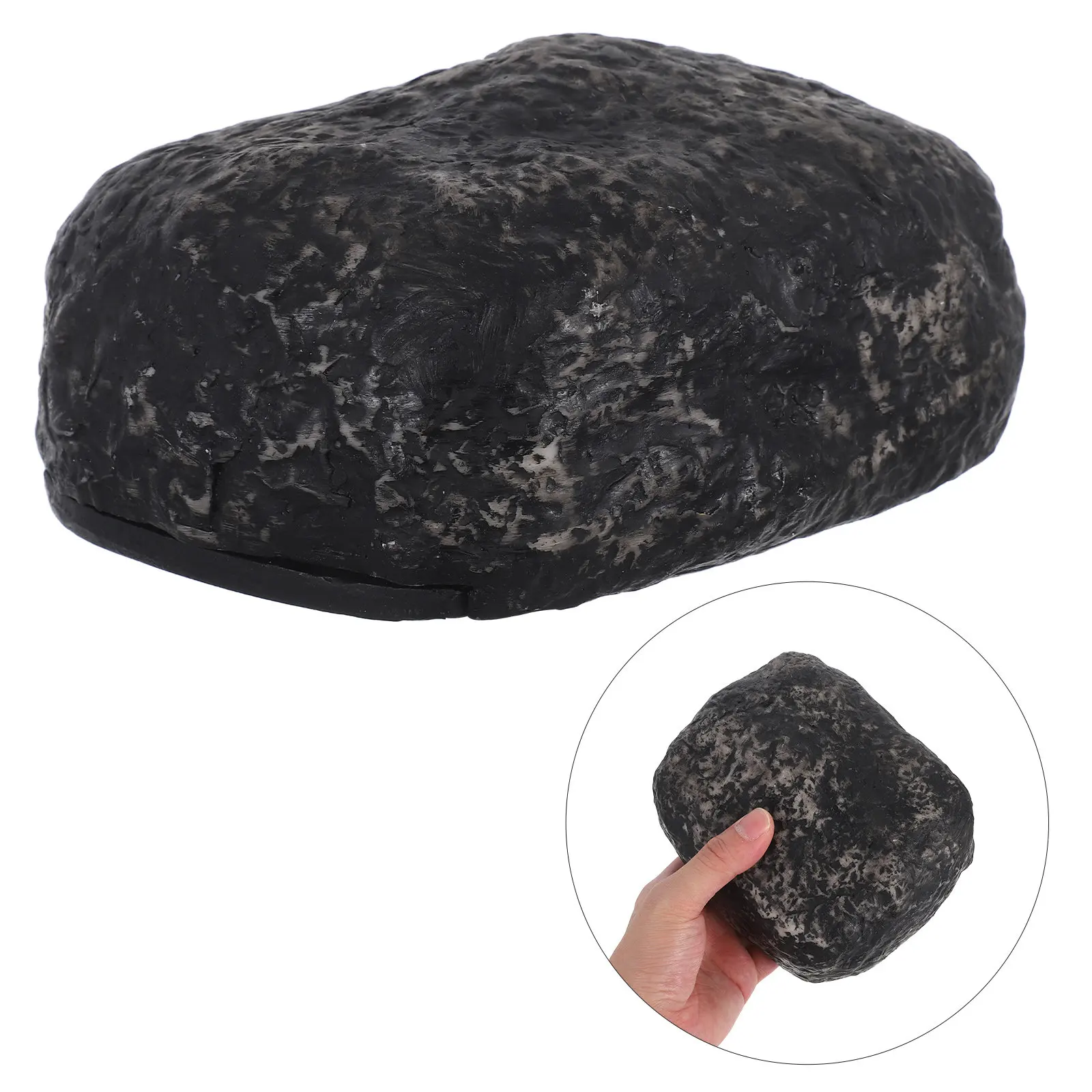 Stone Shaped Outdoor Key Hider Realistic Fake Rock Safe Box Garden Hidden Key Storage Weatherproof Decorative Hiding Box