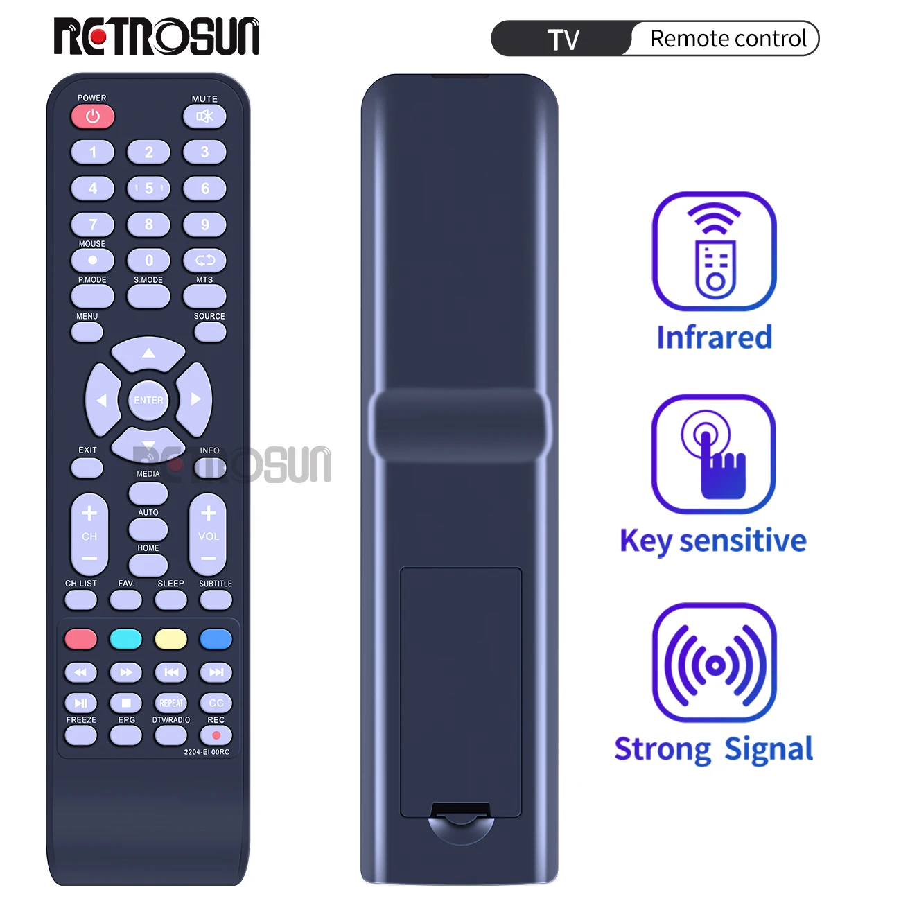 Remote Control For RCA YKF-Z16L01 2204-E100RC & Prestigio 2200-ED00PRES PTV43DN01Y PTV24DN01Z LED Smart LCD HDTV TV TELEVISION