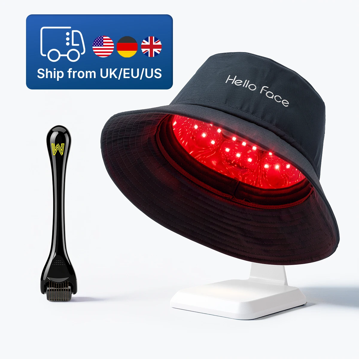 Hello Face T100-W+540 Microneedling  336-LED Scalp Care Cap Combo – Boost Absorption, Support Scalp Environment, At-Home Care
