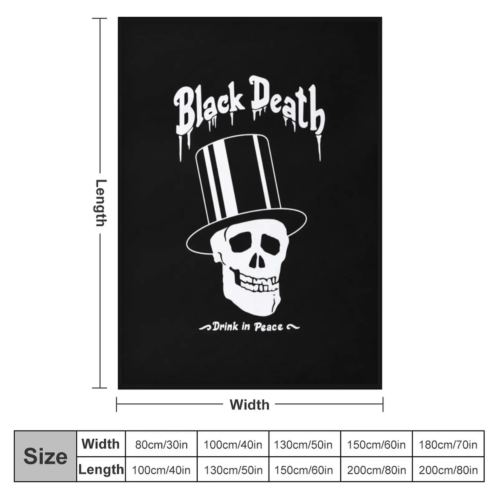 Black Death Vodka Slash Guns N Roses Throw Blanket Baby christmas gifts Blankets