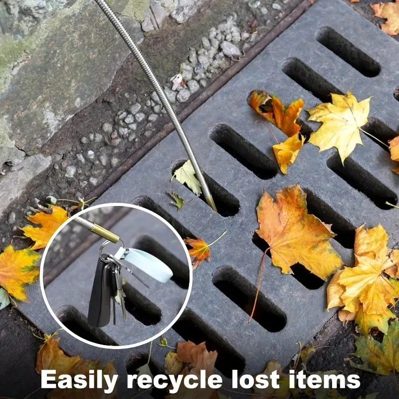 Гибкий магнитный инструмент для извлечения, гибкий всасывающий захват для опавших объектов в дренажных трубах, мастерской по ремонту автомобилей