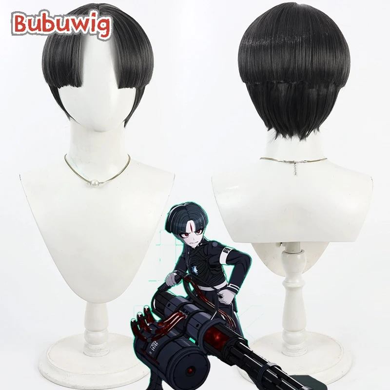 

Bubuwig Синтетические волосы Maruko Gaku Косплей Парики The Hundred Line: Last Defense Academy Maruko Gaku 30 см Короткий парик Термостойкий