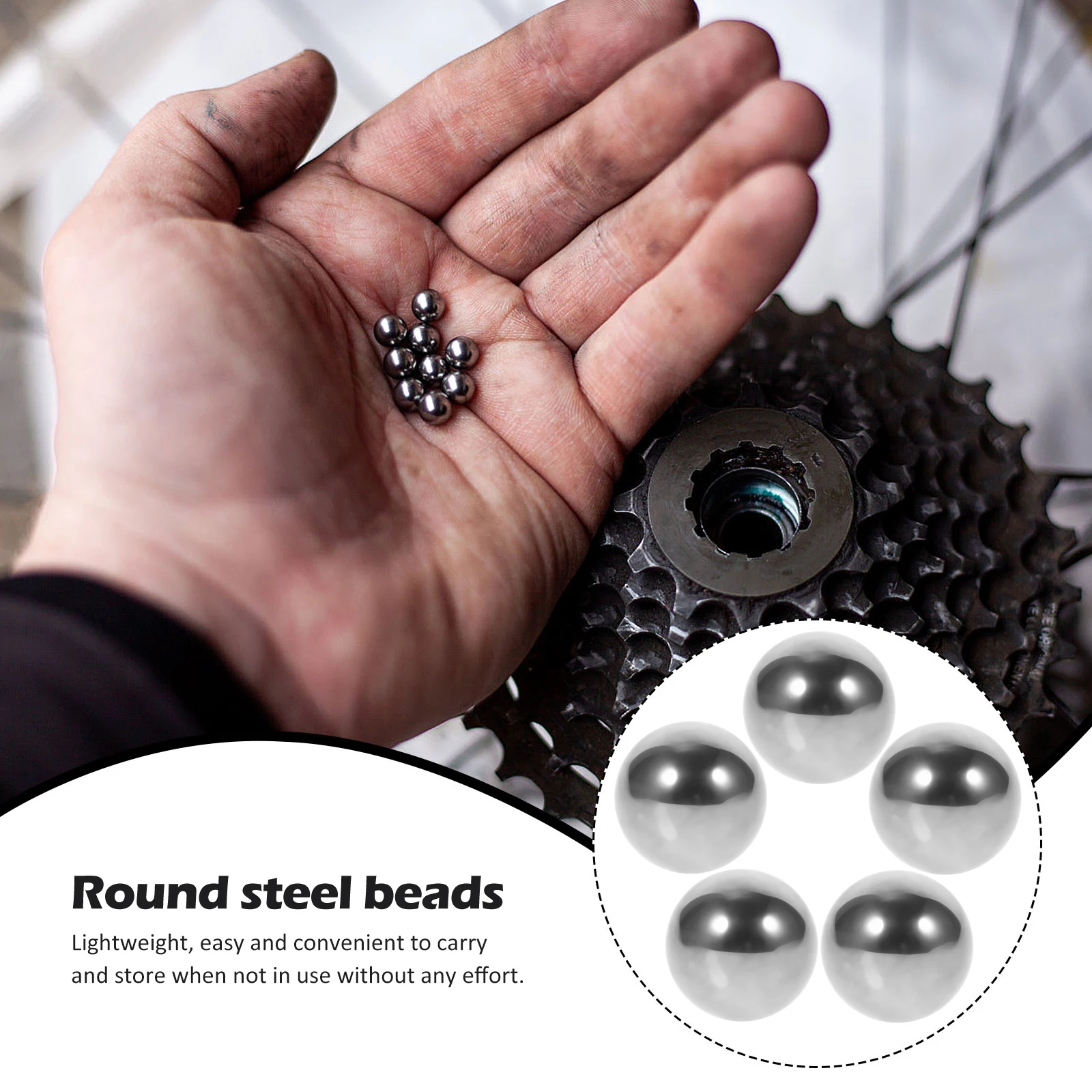 

5pcs High Precision Steel Balls Carbon Steel Bearings For Bike Refrigerator Auto Parts Smooth Friction Reduction Machine