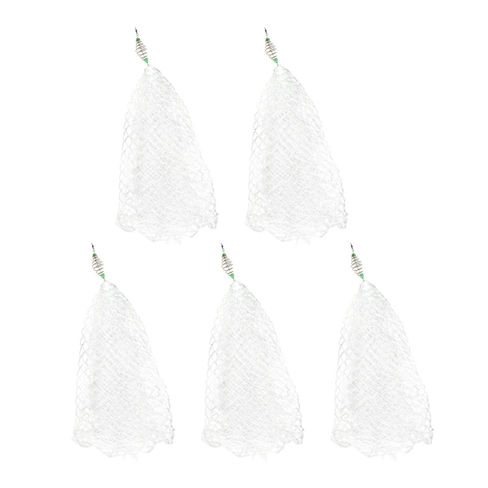 

5Pcs Foldable Nylon Fishing Net Lightweight Portable Fish Catching Trap Net for Lakes Rivers Oceans Professional Mesh Fishing