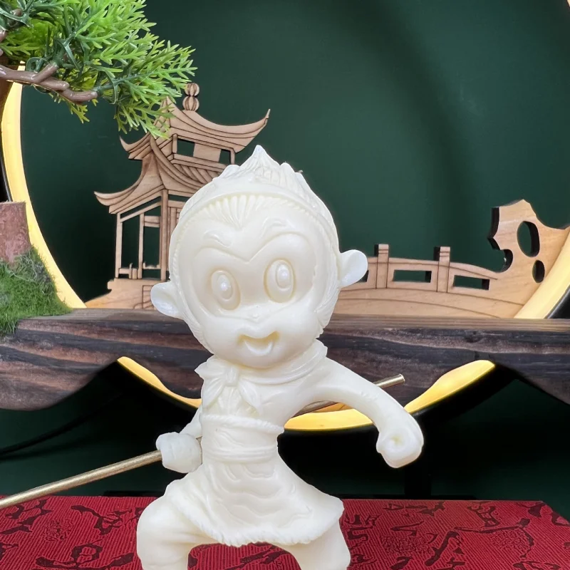 Ivory Nut Fish Tank Landscape Sun Wukong Qi Tian Da Sheng Triumph over the Buddha Decoration Micro Landscape Decoration Submerge